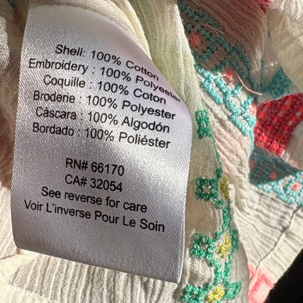 Colorful Boho Gauzy Blouse - Picture 5 of 10